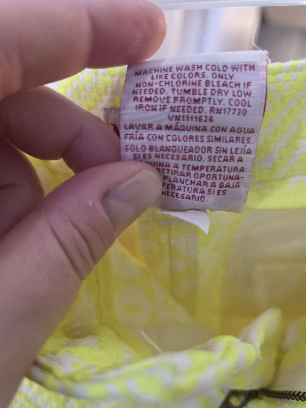 Merona Neon Yellow Patterned Women's Bermuda Shorts - Picture 7 of 8